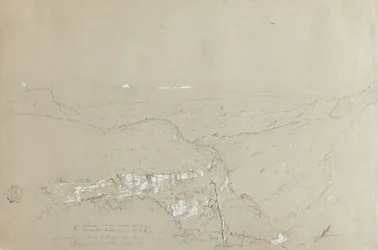 Distant View of the Peaks of the Volcanos Tolima and Ruiz from the Vicinity of Tequendama Falls, Colombia